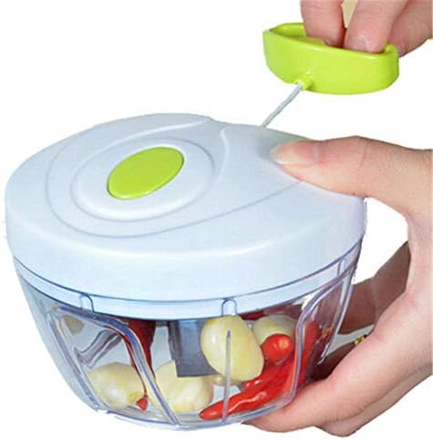 Mini Processador Triturador Manual De Alimentos Mixer 3 Laminas 500ml - Vinwer